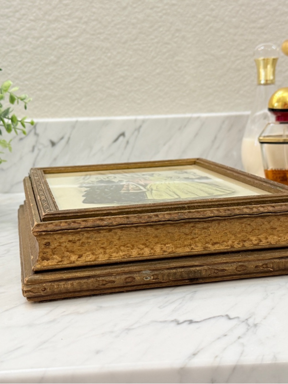 176 Year Old Antique Godey's Jewelry Box From 1845! - Picture 13 of 17